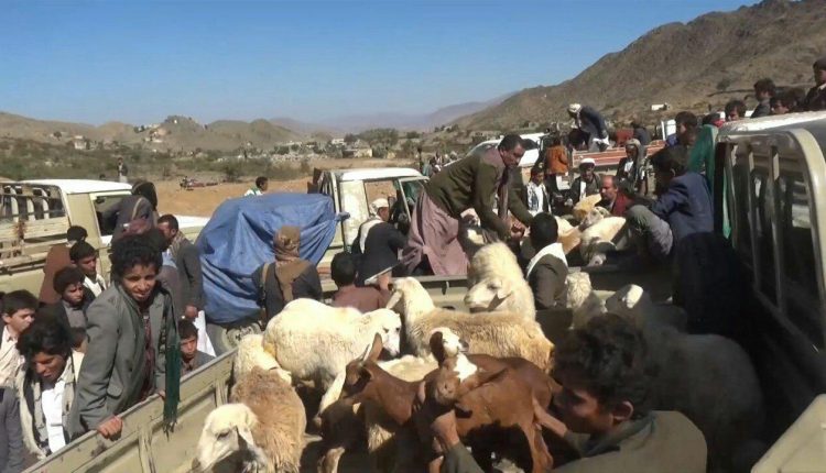 أبناء مديرية حيدان يسيرون قافلة غذائية دعما واسنادا لأبطال الجيش واللجان الشعبية 3